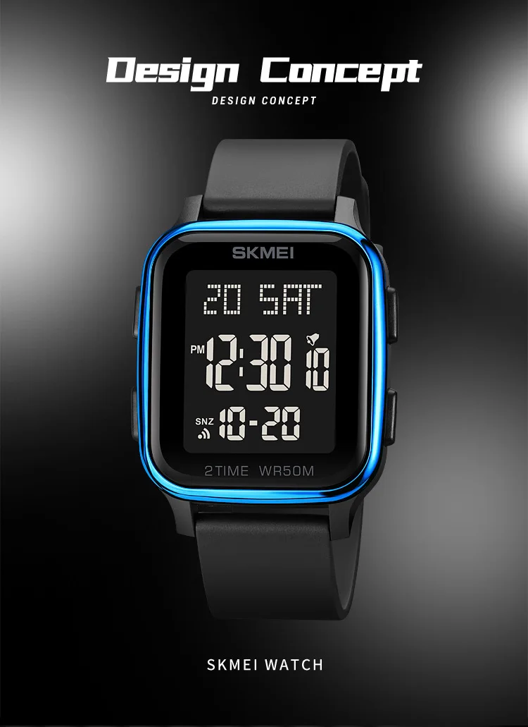 SKMEI 1858 LED Light Digital Watch Price in Bangladesh