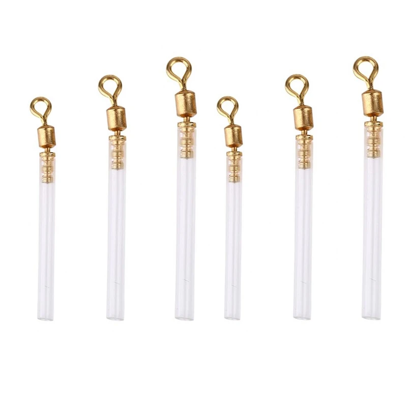 

100Pcs New Copper Fishing Swivel Head with Tube Rotatary Float Adapters Sea Fishing Float Buoy Seat Connector Accessories S & M