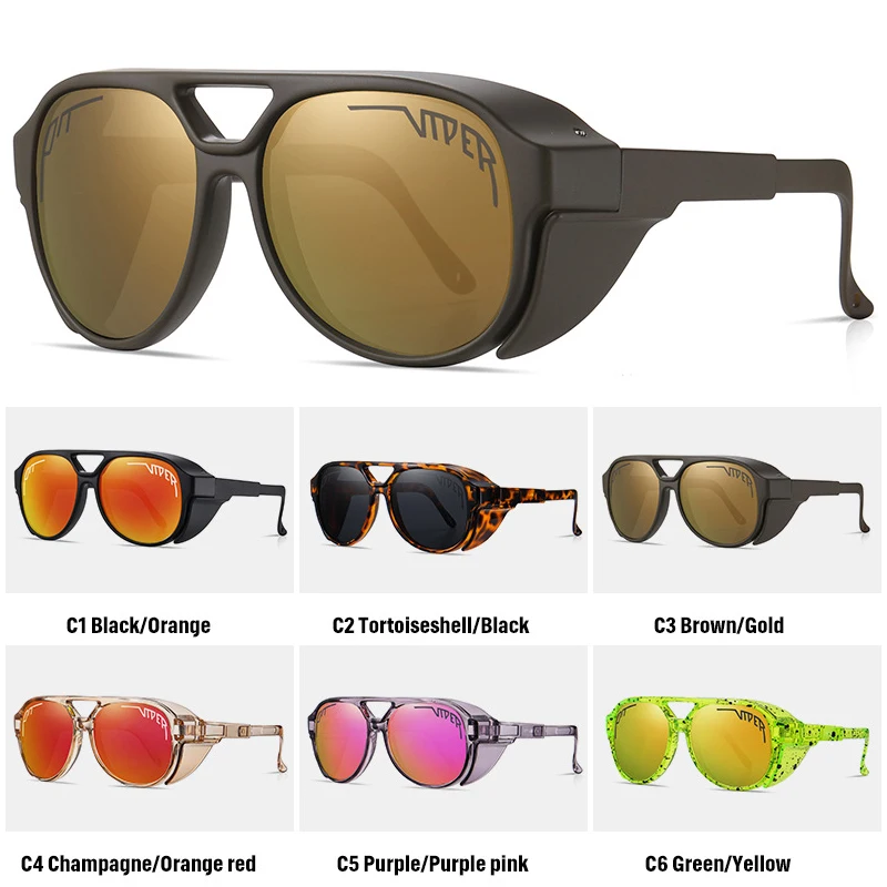 Очки-авиаторы велосипедные поляризационные UV400 в футляре | Спорт и развлечения