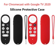 Silicone-Case Protective-Cover Chromecast For-Google TV Shockproof Voice-Remote