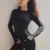 SALSPOR Sexy Women Solid Printing Sport Shirts Solid Color High Elastic Gym Yoga Top Running Breathable Long sleeve T-Shirts Top