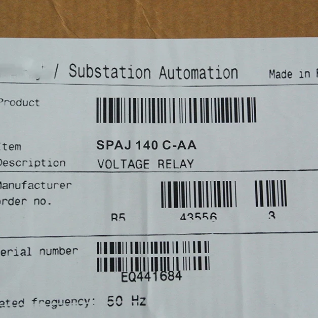 SPAJ 140 C-AA перегрузки по току реле напряжения SPAJ140 C-AA SPAJ140C-AA