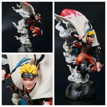 

35CM Japanese anime Uzumaki Naruto PVC action figure Toys Big gecko Two-headed carving Uzumaki Naruto Collectible model Toy gift