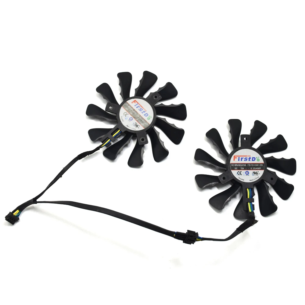 

FD7010H12D Cooler Fan For HIS R9 270/280/285/290/7950/7970X Graphics Card DC12V 0.35A 85mm 4 Pins