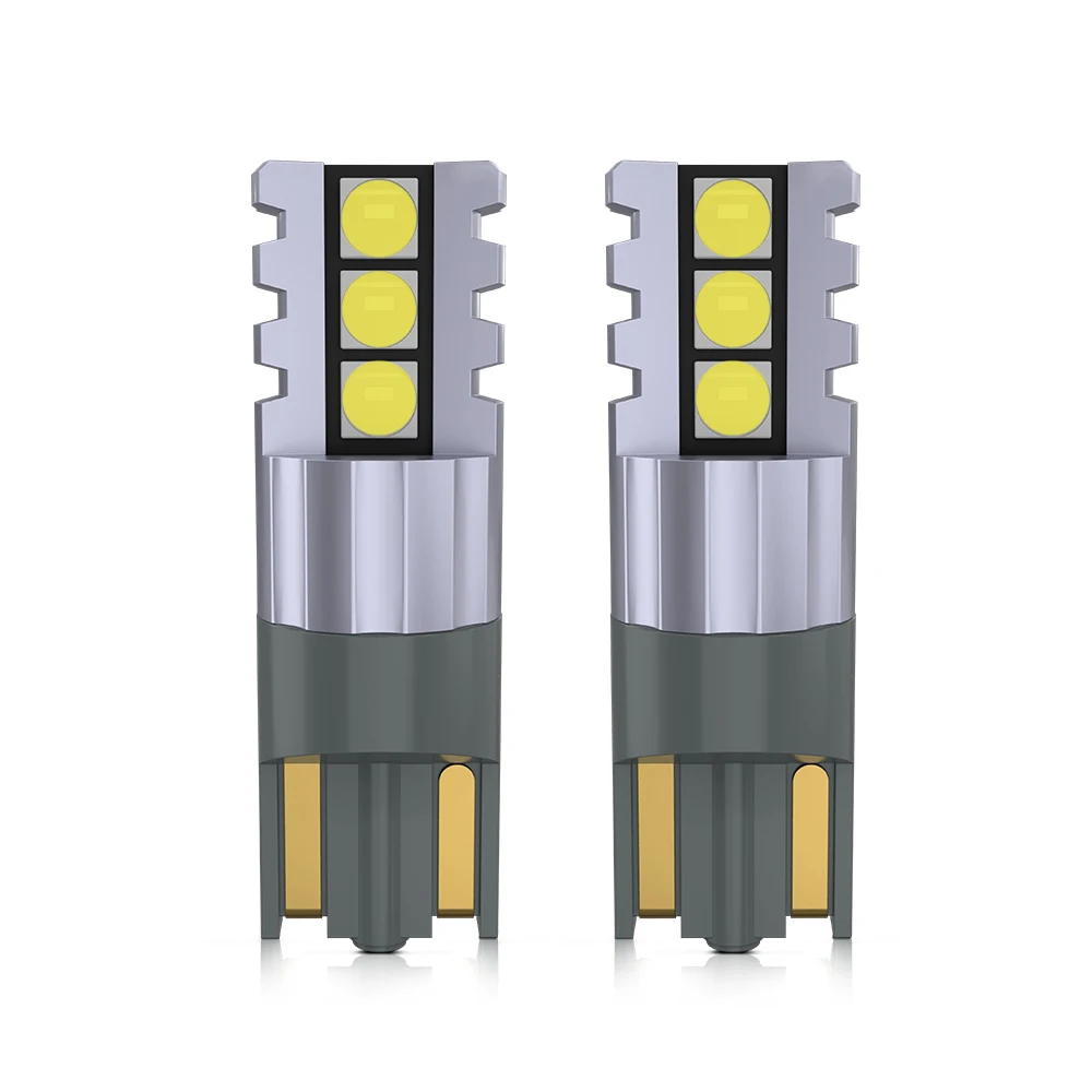 2 ampoules LED pour plaque d'immatriculation de moto, 12V, T10 W5W 194 168, ampoules à douille Canbus sans erreur, éclairage intérieur Diode blanc