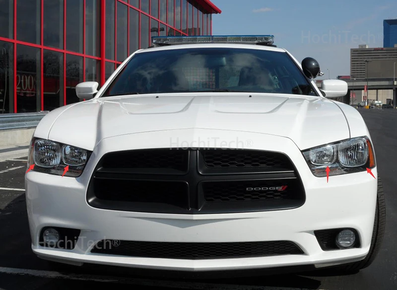 for Dodge Charger SXT Plus 2011 2012 2013 RGB LED Angel Eyes Multi-color with Halo Ring Remote Control Headlight