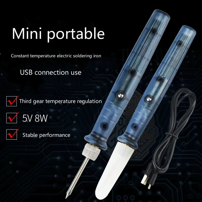 USB паяльник, три регулируемой температуры, портативный USB паяльник, студенческий DIY инструмент паяльник