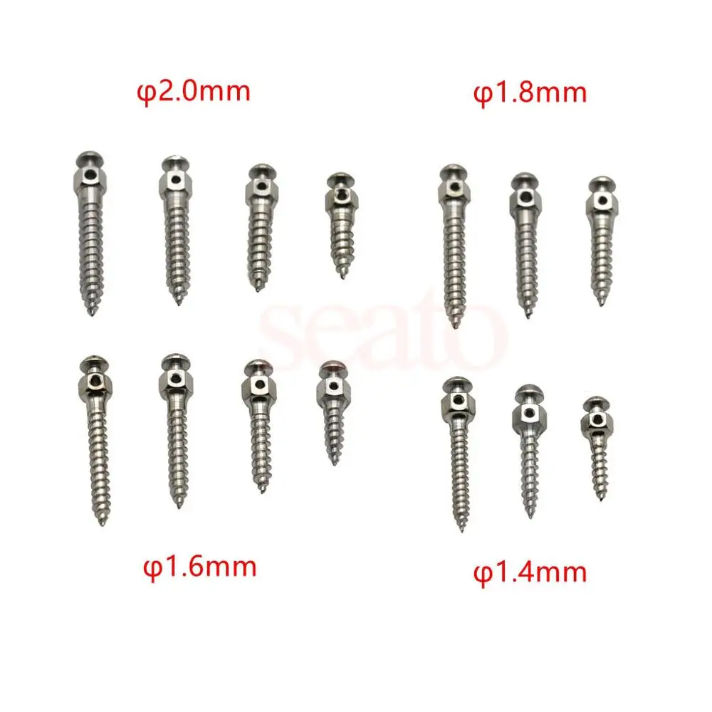Dental Orthodontic Screwdriver Micro Screw Driver Self Drilling Tool & Orthodontic Mini Screw Titanium Alloy 11 size choose