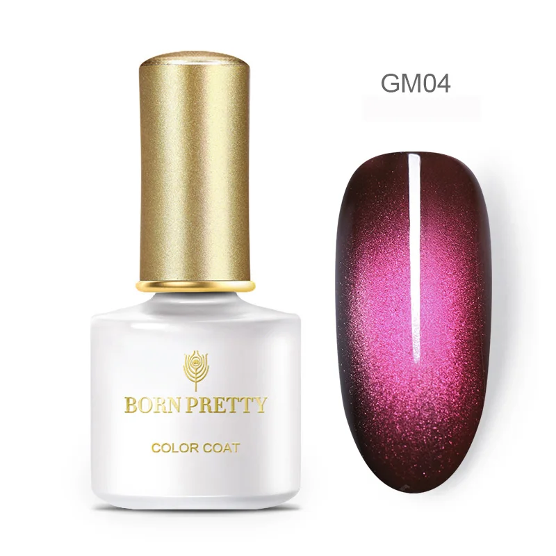 BP-GM04 BORN PRETTY гламурный УФ Магнитный Гель-лак для ногтей Soak Off Гель-лак для ногтей на черной основе 6 мл - Цвет: BP-GM04