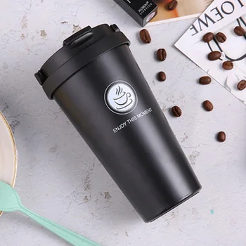 

Thermos Coffee Mug With Lid Thermo Cup Stainless Steel Vacuum Seal Water Bottles Heat Preservation Time 2020 New Arrival