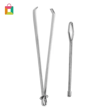 

2 pieces of crochet hook DIY elastic band/rope threading guide forward equipment tool rope threader threading stitch Cozy