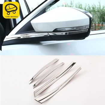 

CARMANGO for VW Volkswagen T-ROC 2017-2020 Auto Car Side Rearview Mirror Cover Chrome Frame Trim Stickers Exterior Accessories