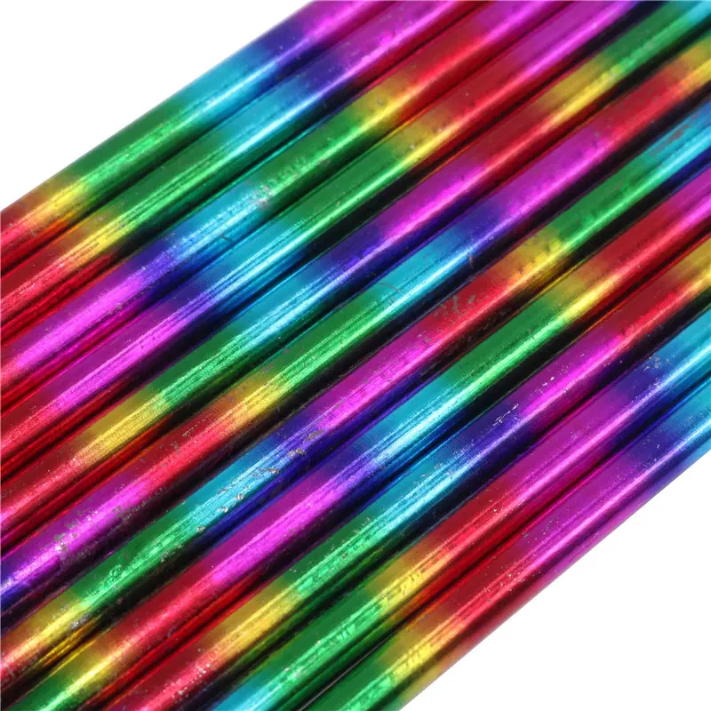 100 шт лазерный Радужный карандаш цветная ручка точечная цветная ручка разноцветная ручка Лазерная пленка Карандаш Офисные игрушки подарки оптом