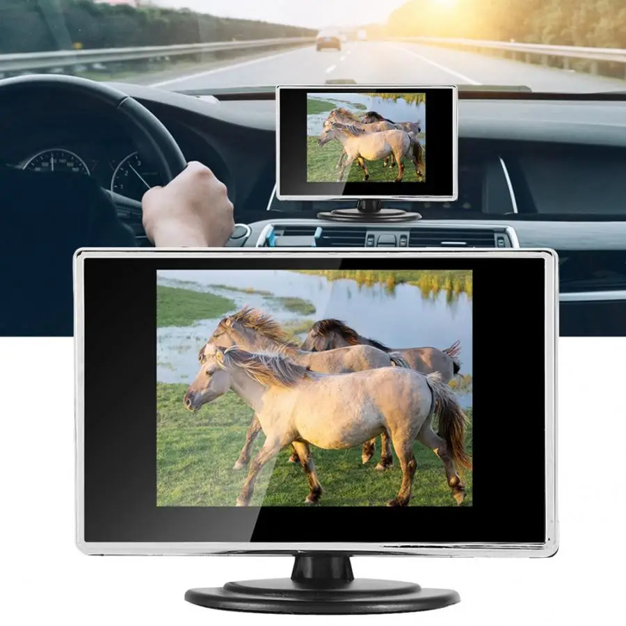 Dvd автомобильный монитор автомобиля 3,5 дюймов ЖК-экран монитор устройство для легковой автомобиль автобус грузовик и лодка аксессуары