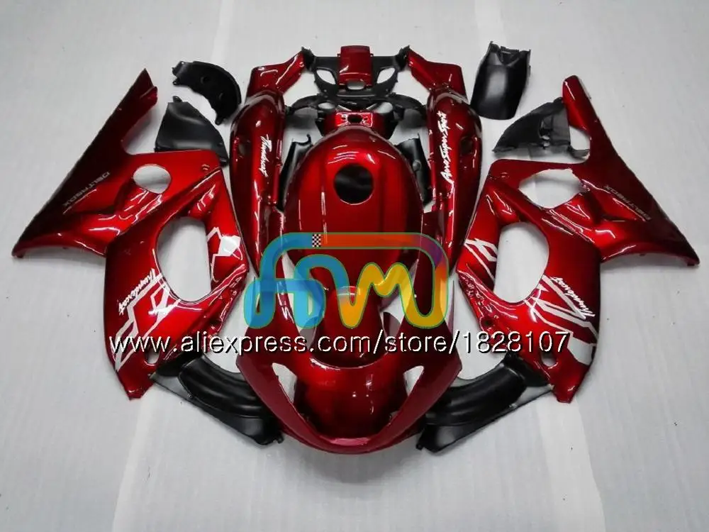 Thundercat для YAMAHA YZF600R 96 Металл Зеленый 02 03 04 2005 2006 2007 73BS. 147 YZF 600R YZF-600R 2002 2003 2004 05 06 07 обтекатель - Цвет: No. 6 Red