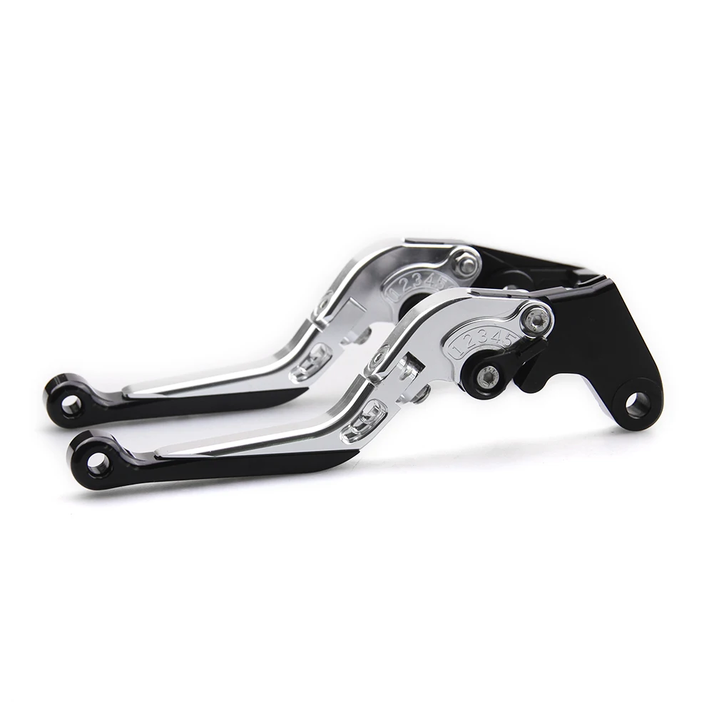 Для 2006- 11 12 13 14 15 16 Triumph DAYTONA 675 CNC регулируемый выдвижной складной сцепные рычаги аксессуары для мотоциклов - Цвет: Серебристый