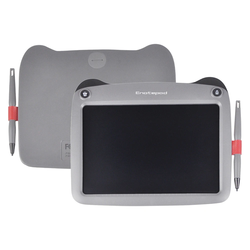 

Enotepad LCD Writing Pad Tablet Kids Drawing Board Pads 9 Inch Portable Graphic Board with Erase Lock Button for Kids Grey
