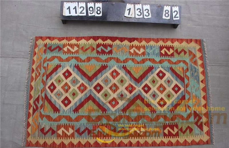 11298 kilim carpet wool Wool Woven Big For Living Room Geometric Bohemian Wool Knitting - Цвет: 11298