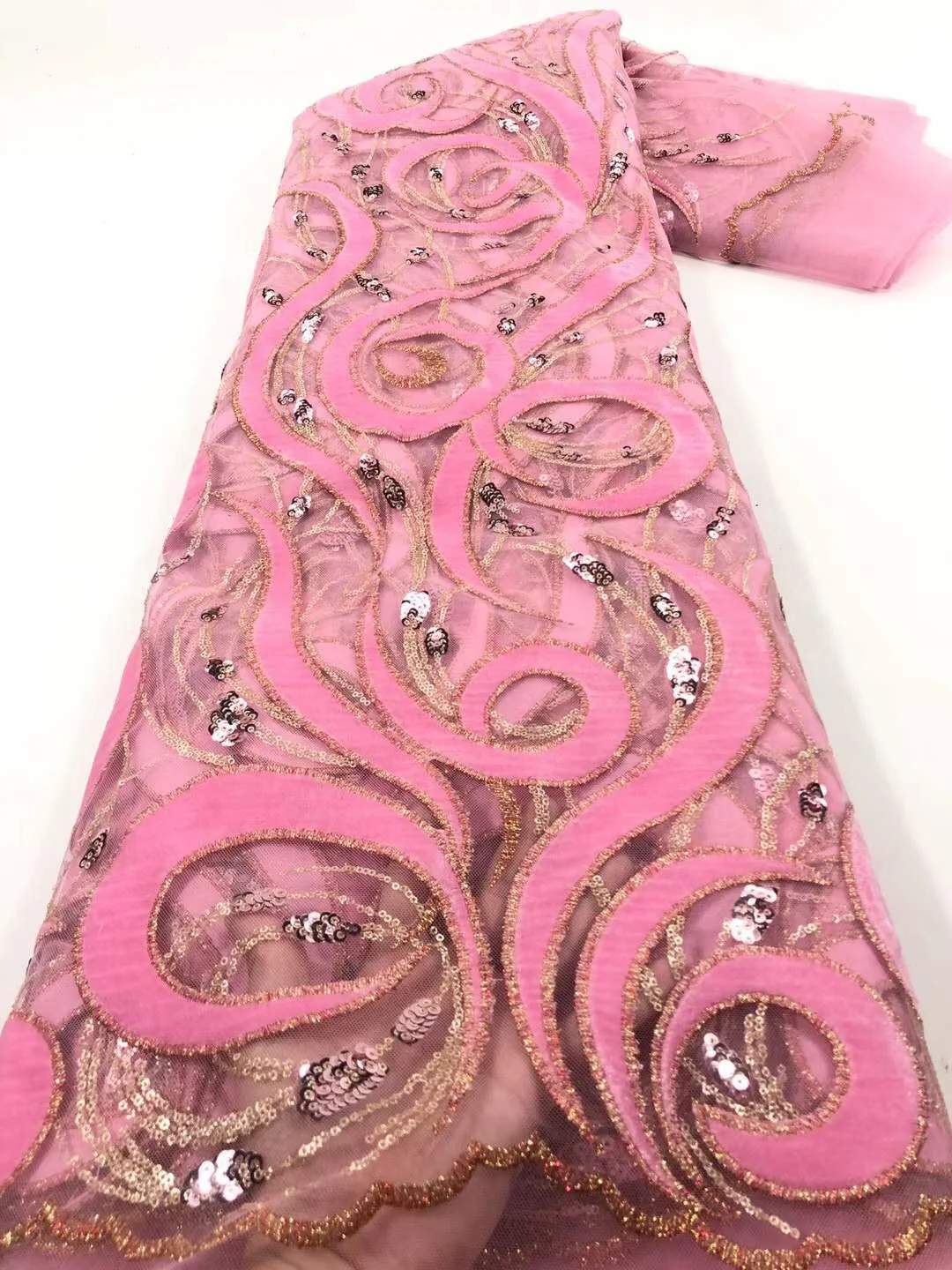 Африканская кружевная ткань 2021 высокое качество серый вышивка 3D перо