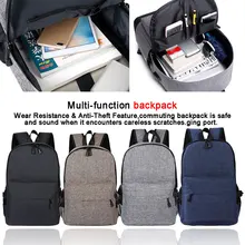 Подростковый ноутбук Противоугонный рюкзак для путешествий зарядка через usb школьный Мужской рюкзак школьный рюкзак рюкзаки