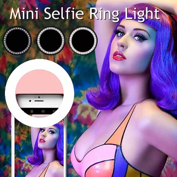 

USB/Battery LED Selfie Ring Light Portable Phone Photography Ring Light Enhancing for Smartphone Selfie Enhancing Fill Lights
