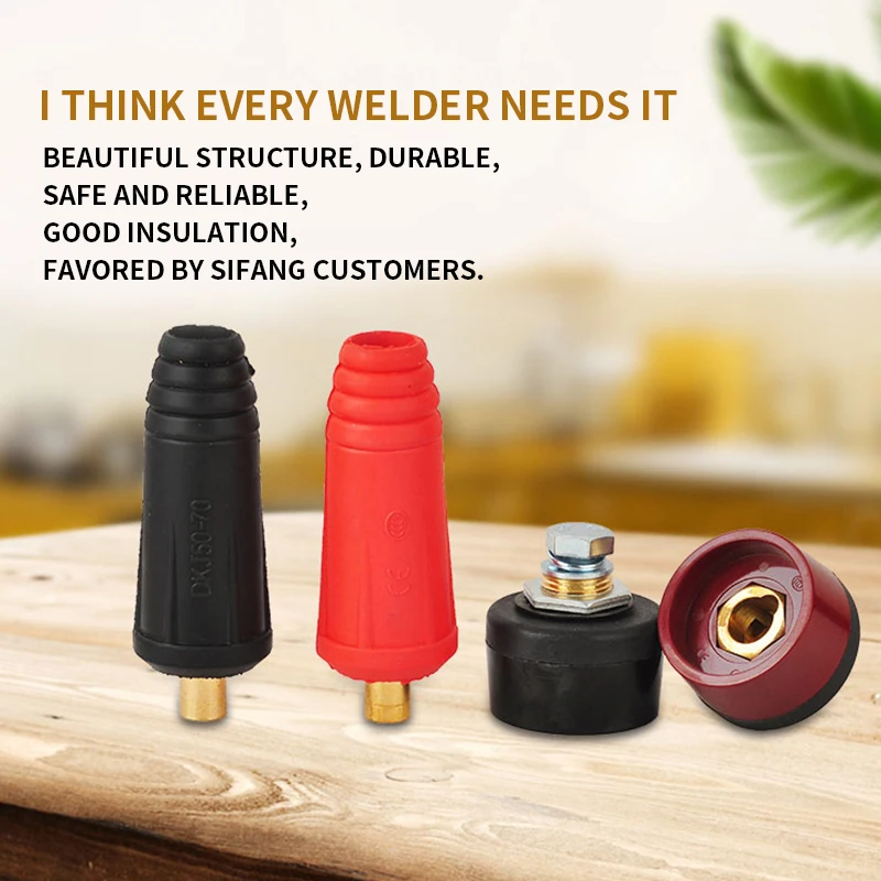 

Europe Welding Machine Quick Fitting Female Male Cable Connector clamp Socket Plug Adaptor tig Inverter welding machine tools