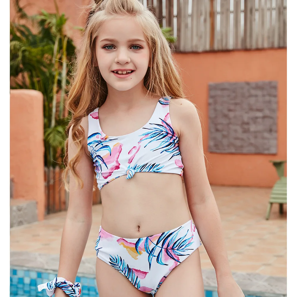 Kinderen Bikini Set Sexy Bikini Meisjes Badmode Digital Print Bikini