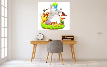 

[Self-Adhesive] 3D My Neighbor Totoro 464 Japan Anime Wall Stickers Mural Decal Wall Murals AJ WALLPAPER Belly