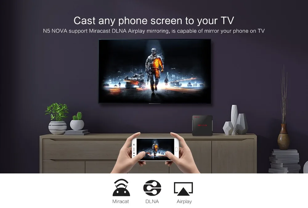 Magicsee N5 NOVA 4 Гб 64 Гб RK3318 четырехъядерный Android 9,0 Tv Box 2,4G 5G Wifi BT4.0 смарт-приставка 4K H.264 N5 MAX медиаплеер
