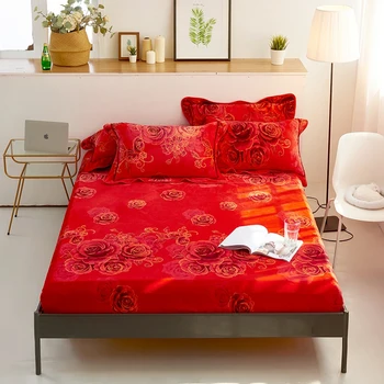 

Blossom Flowers Fitted sheet Ultra Soft Warm Velvet Fannel Bed sheet for Winter Wrinkle Fade Resistant Bed sheet set Pillowcase