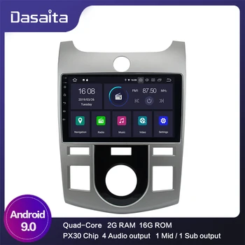 

Android 9.0 Car 1 din Stereo for Kia Forate for automatic AC control Car Radio Bluetooth 9" IPS Multi Touch Screen
