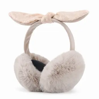 

Women Earmuffs Winter Fashion Warm Outwear Big Bow-knot Ear Protection Travel Cycling Windproof Detachable EarmuffsMM