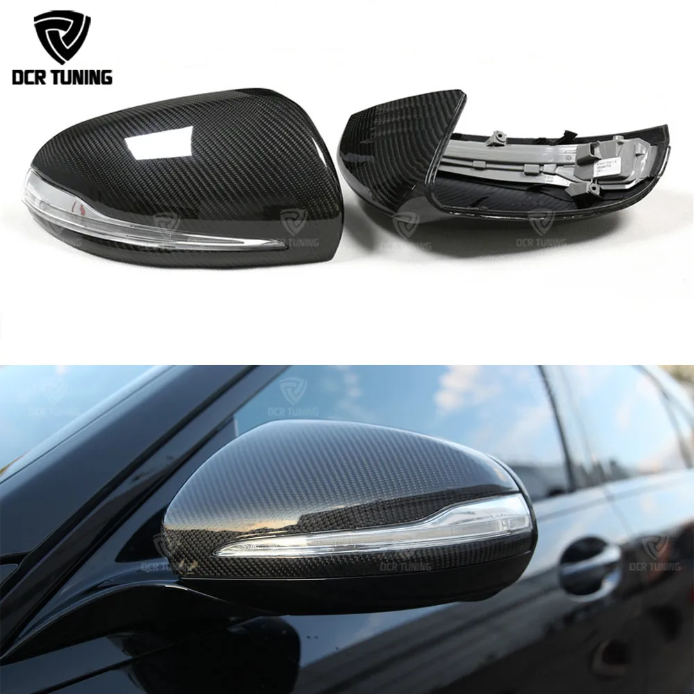 Сухая карбоновая зеркальная Крышка для Mercedes-Benz W205 W222 W213 W238 X205 Benz C S GLC E класс карбоновые колпачки 1:1 сменный стиль AMG