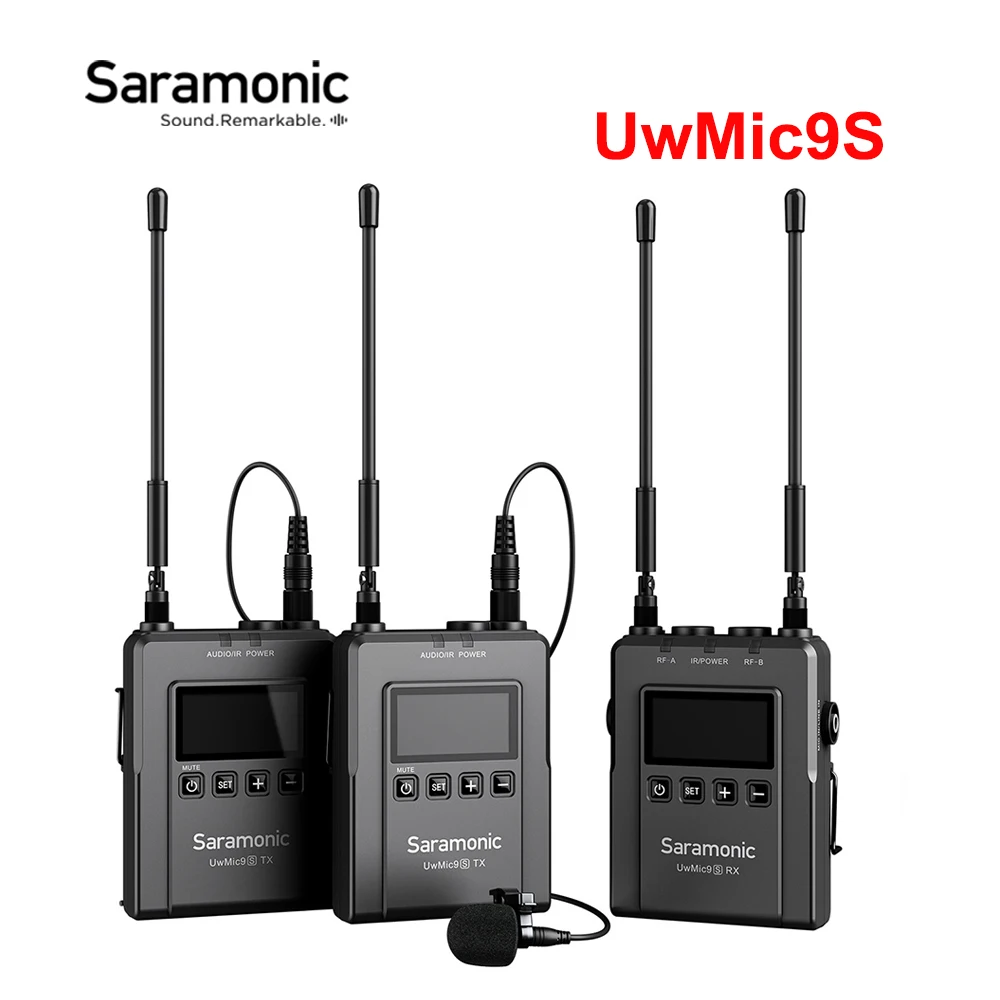 Беспроводная микрофонная система Saramonic UwMic9S TX9S UHF двухканальный конденсаторный