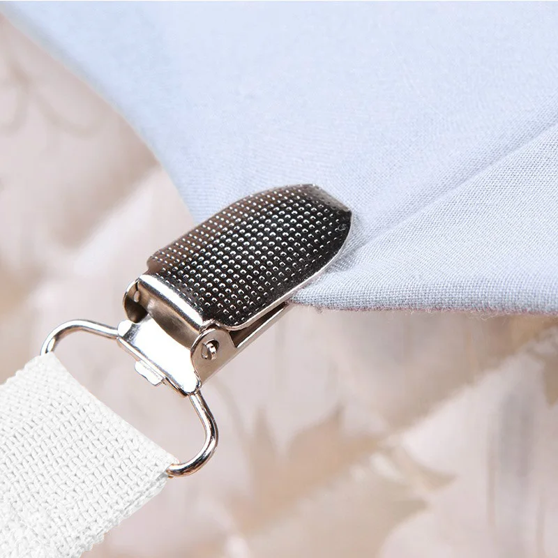  Adjustable Elastic Linen Fasteners Way Sides Suspenders Sheet Holders Bed Clips Grippers Mattress S