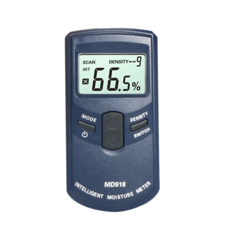 

HLZS-Md918 Inductive Wood Timber Moisture Meter Hygrometer Digital Electrical Tester Measuring Tool 4~80% Density Electromanetic