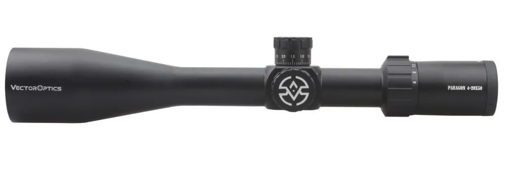 Vector Optics Paragon 4-20X50 Tactical 1/10 MIL Riflescope SFP German Glass with Mount Ring Long Range Rifle Scope Lock System