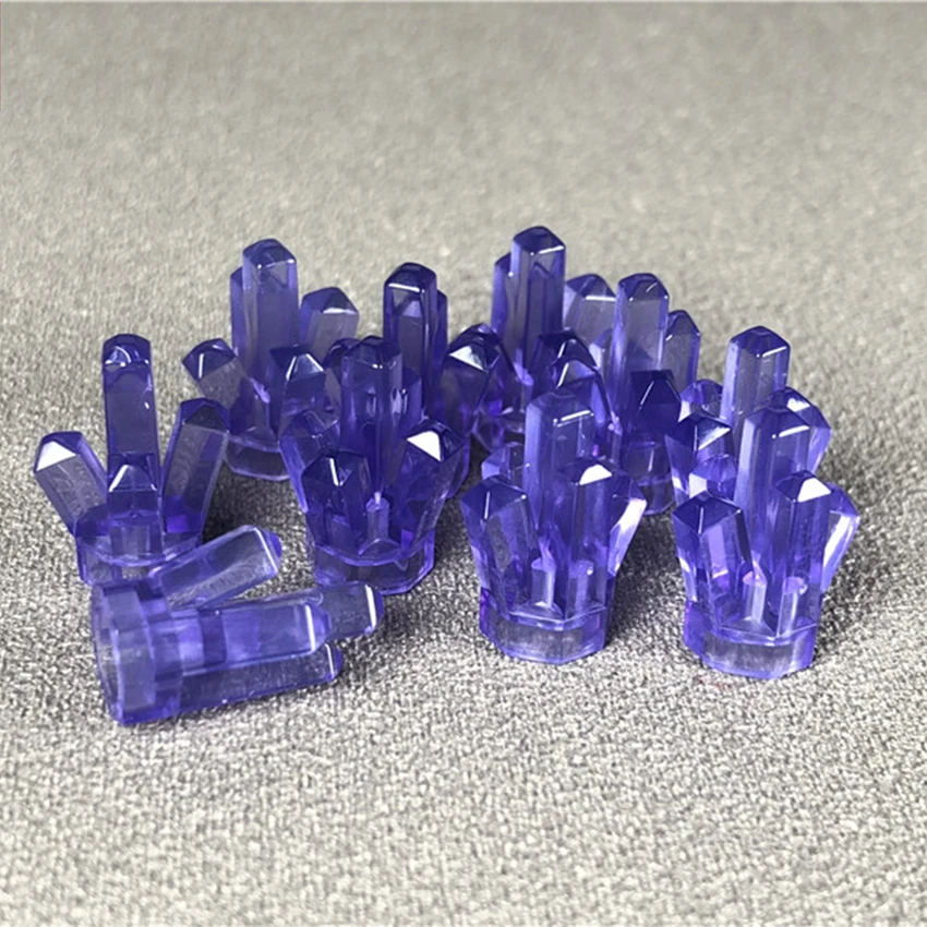 10Pcsset Mineral Crystal Gem MOC Accessory Brick Compatible With Legoings City Children's DIY Building Block Toy Gift (5)