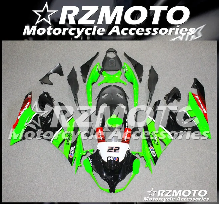 Мотоциклетный обтекатель abs Подходит для Kawasaki ZX6R 636 599 ZX-6R 2009 2010 2011 2012 корпусные детали пресс-форм Магазин № 0310
