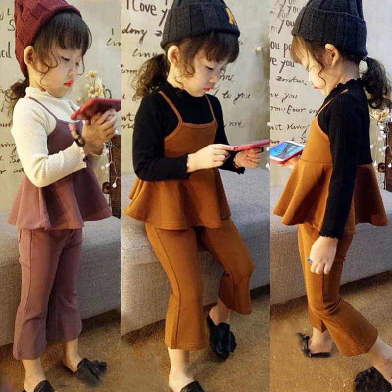 Комплекты одежды для маленьких девочек г. Осенне-зимняя одежда для маленьких девочек комплект детской одежды из 2 предметов спортивный костюм Одежда для детей 3 От 4 до 7 лет
