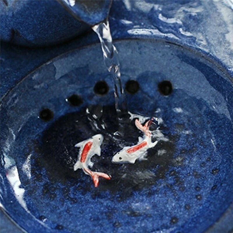 Керамический фонтан для воды с европейской вилкой для домашних животных, кошек, домашних животных, чаша для напитков, автоматический питьевой фонтан для домашних животных, тихий Электрический диспенсер для воды