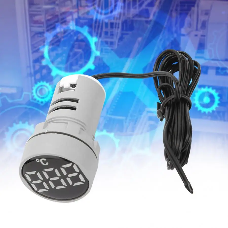 

Temperature Gauge TED Thermometer AC 50~380V Temperature Indicator Light LED Digital Displayed Thermometer