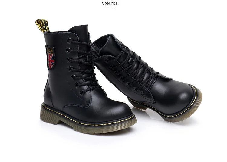 Boots Kids Genuine Leather Winter Fur Ankle Boots For Boys Toddler Fashion Girls Snow Boots Childrens Shoes