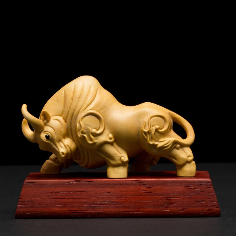Китайский талисман зарядка бык богатство животных скульптура ремесла Lucky Bulls