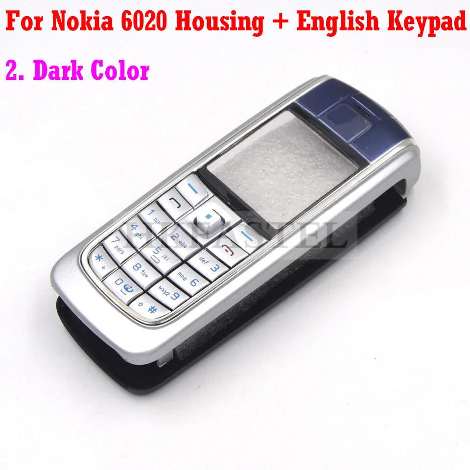  HKFASTEL New Housing keyboard For Nokia 6020 Front LCD Display Frame Cover Back battery Case Chines