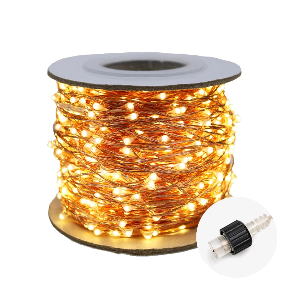 Luzes do Feriado Luzes de Fadas Iluminação ao ar String Decoração Guirlanda Ano Novo Livre Árvore Jardim Cortina Quarto ho Luz Led 2 Luz led string decoração luzes do feriado