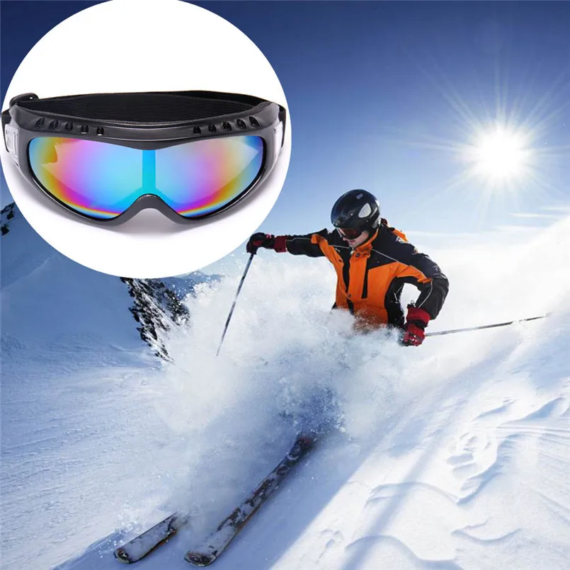 Лыжные очки для езды на открытом воздухе, противотуманные ветрозащитные очки, цветные мужские и женские очки для сноуборда, лыжные очки, противотуманные очки 30S26