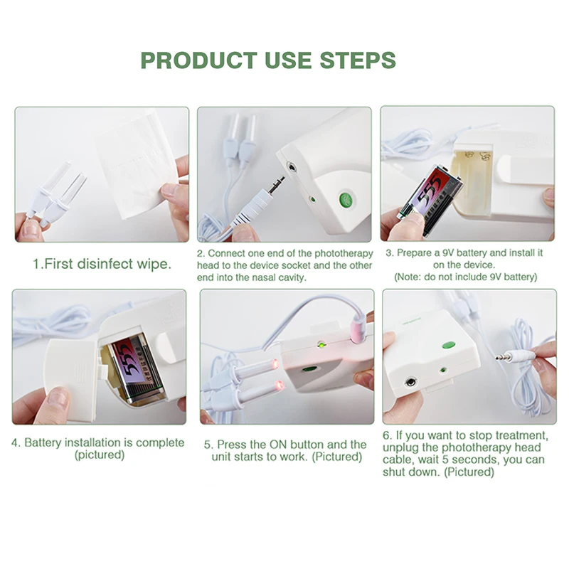 Nose Care Device Proxy BioNase Nose Care Therapy Machine Rhinitis Sinusitis Cure Hay Fever Low Frequency Laser nose treatment