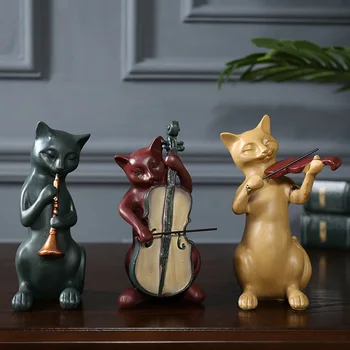 

New American Pastoral Style Resin Kitten home Decoration accessories figurine