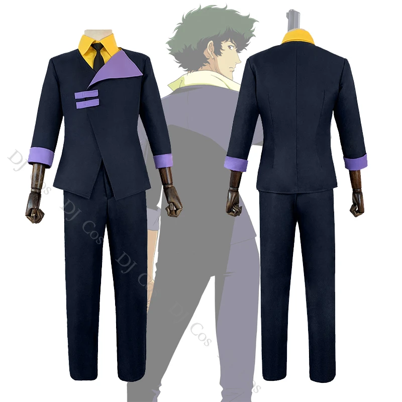 Adult Spike Costume Suit Men Cowboy Bebop Bishasu Cosplay Shirt Coat